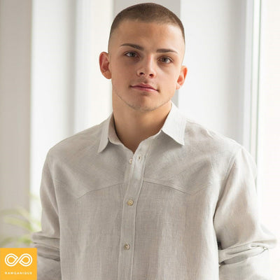 5.75oz 100% Organic Hemp Fabric By The Yard (Blue Pinstripes) (100% Biodegradable)