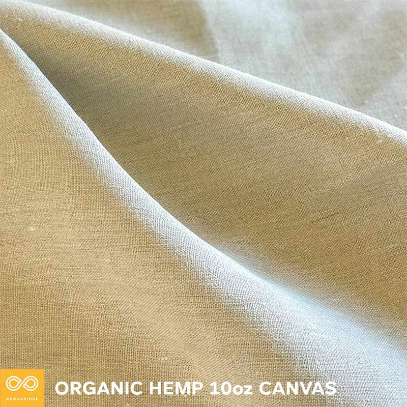 10oz 100% Organic Hemp Fabric By The Yard (SEQUOIA)