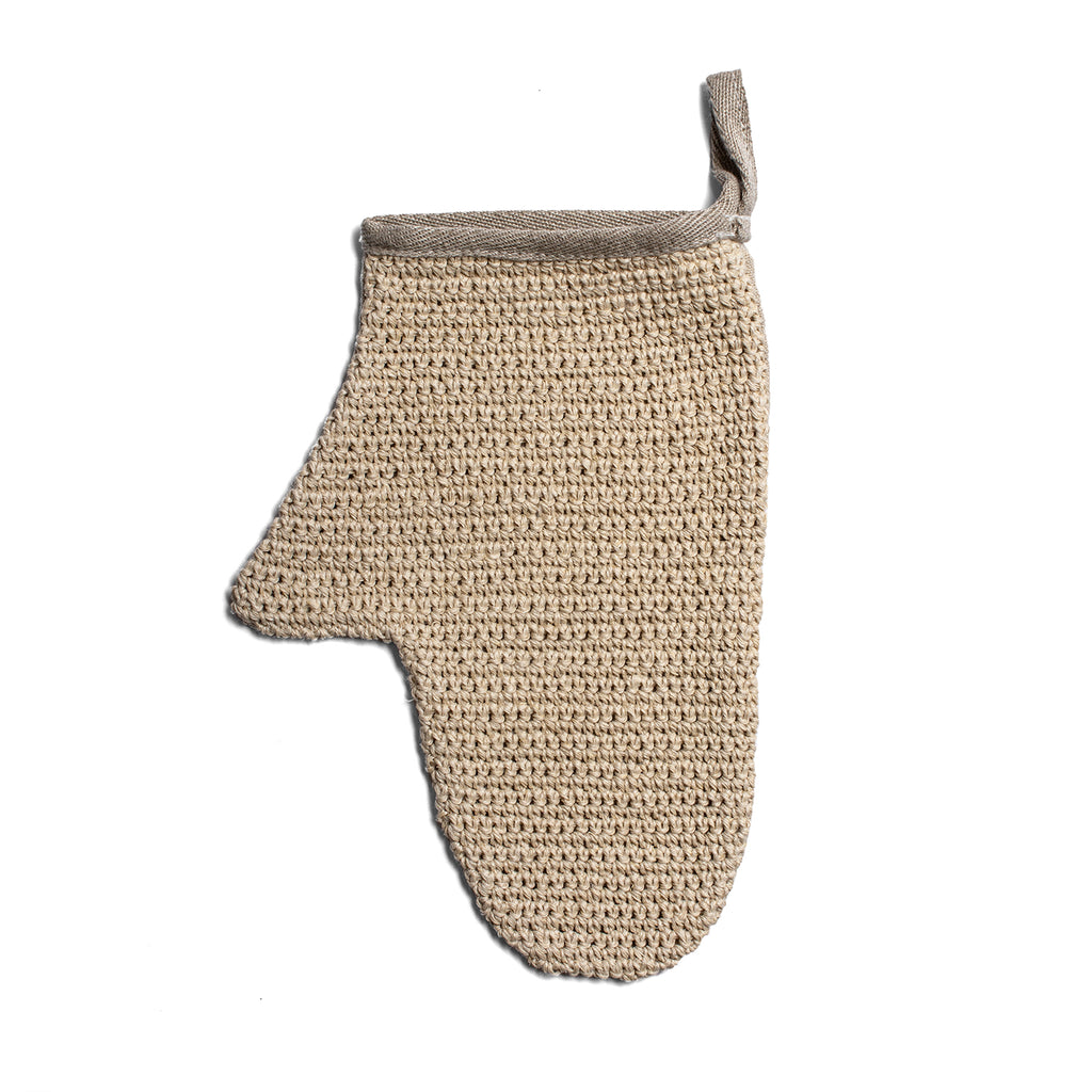 hemp scrub glove