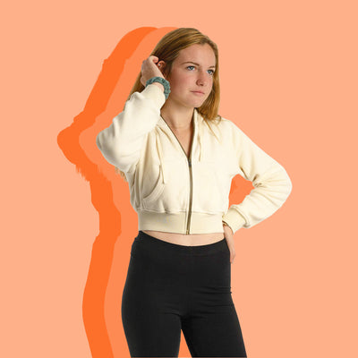 women's organic cotton fleece hoodie