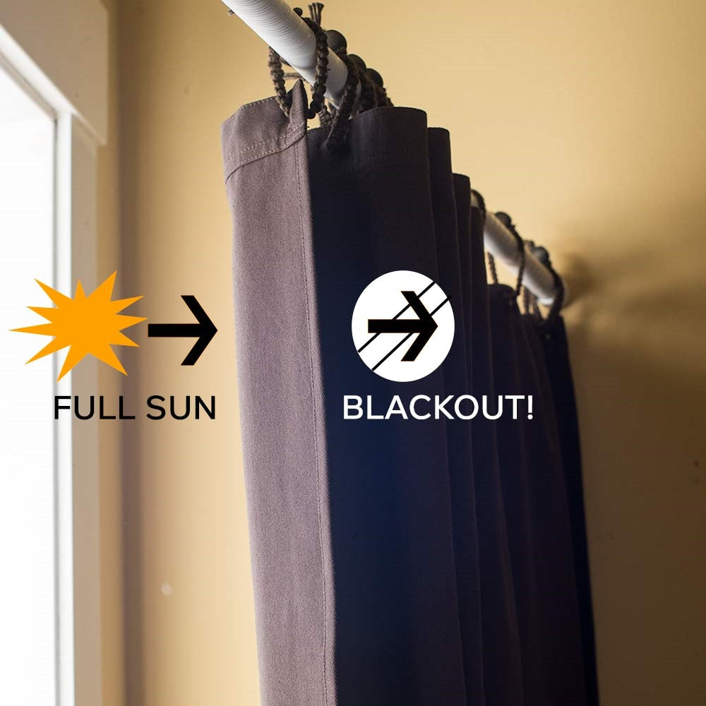 organic cotton blackout curtain