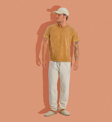 elastic-free organic cotton sweat pants