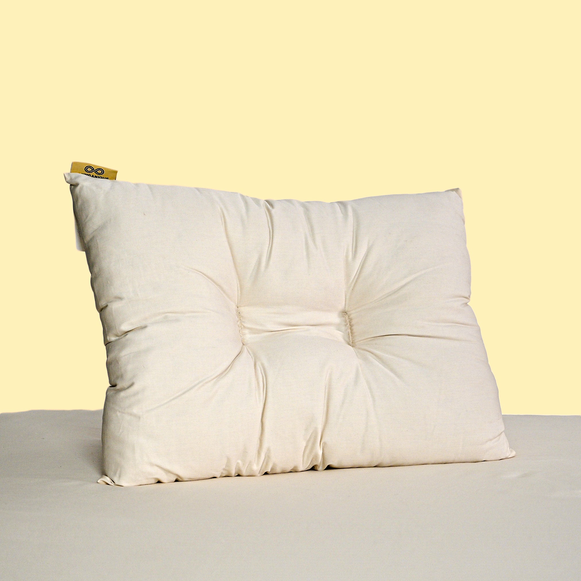 100 Wild Kapok Contour Pillow With Organic Cotton Casing (Zippered) Rawganique