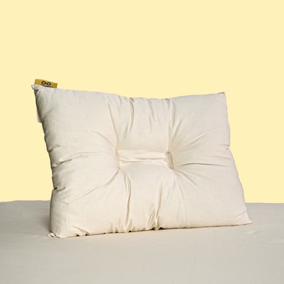 OAHU 100% Wild Kapok Contour Pillow (Organic Cotton Casing) (Handmade in USA) (99.9% Biodegradable)