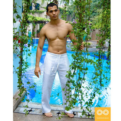 KOH SAMET 100% Organic Linen Meditation Pants II (Closeout - Final Sale) (99.5% Biodegradable)