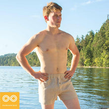 Load image into Gallery viewer, organic hemp boxers natural rubber elastic