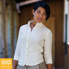 Load image into Gallery viewer, EMMANUELLE Button-down 100% Organic Hemp Shirt (Closeout - Final Sale)