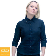 Load image into Gallery viewer, EMMANUELLE Button-down 100% Organic Hemp Shirt (Closeout - Final Sale)