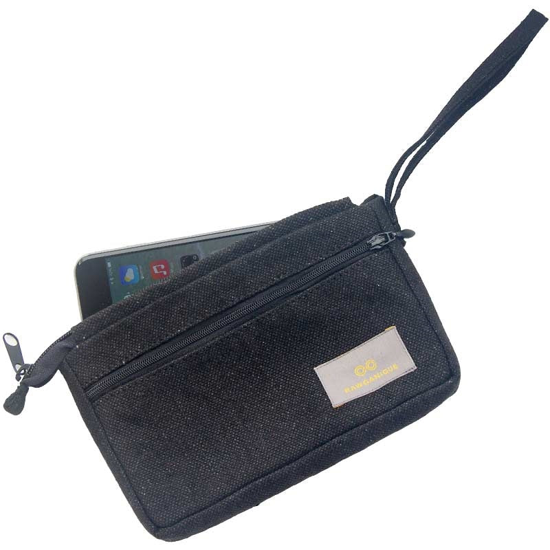 organic hemp cell phone bag