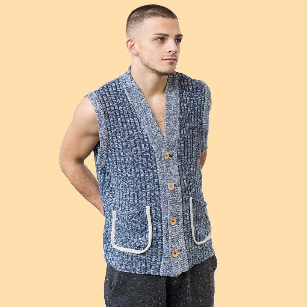 organic hemp vest sweater