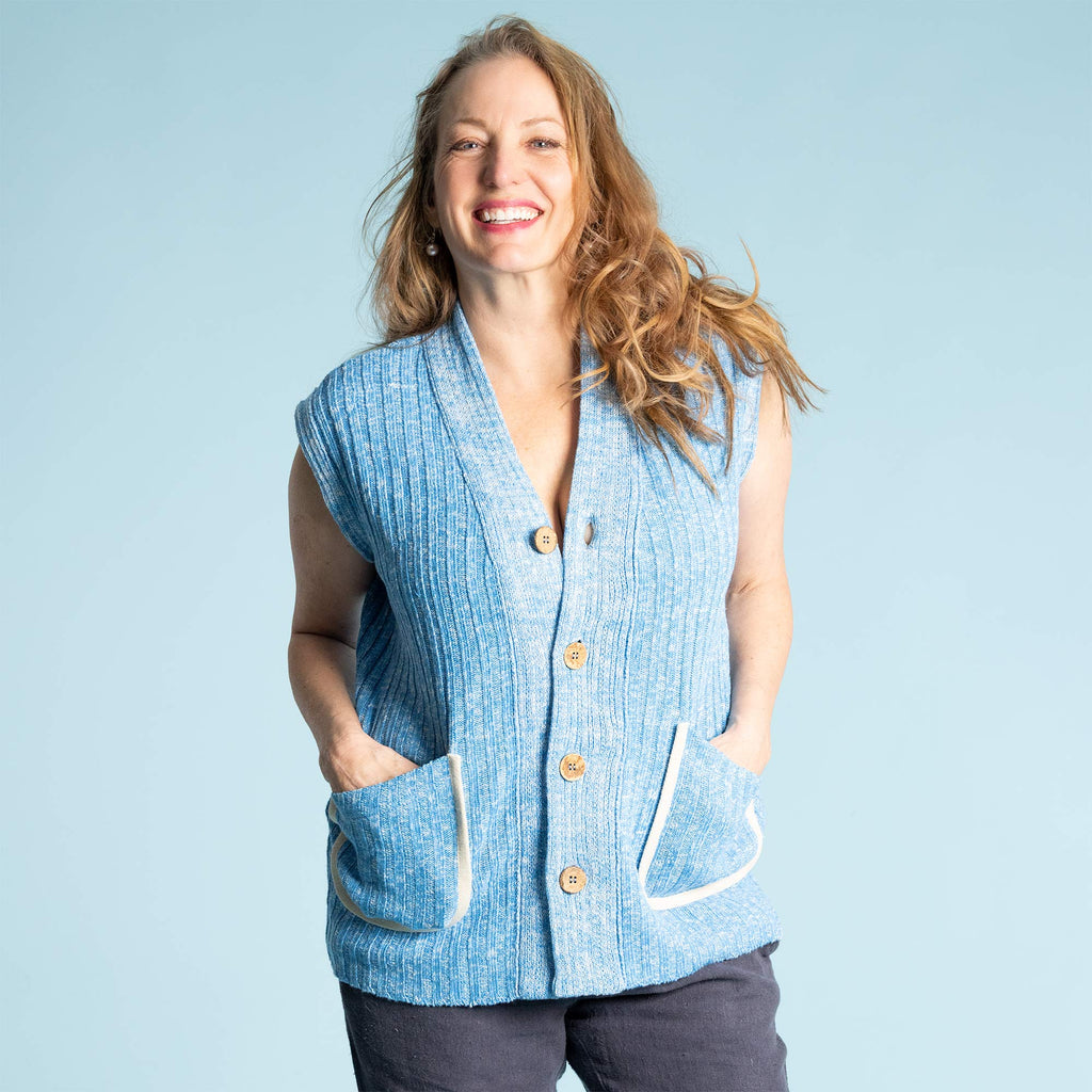 hemp sweater vest