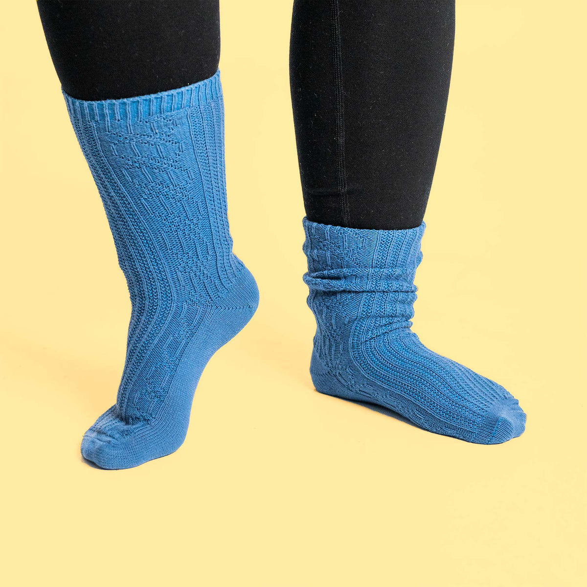 Organic Cotton Jacquard Socks (Grown & Made in USA) Rawganique