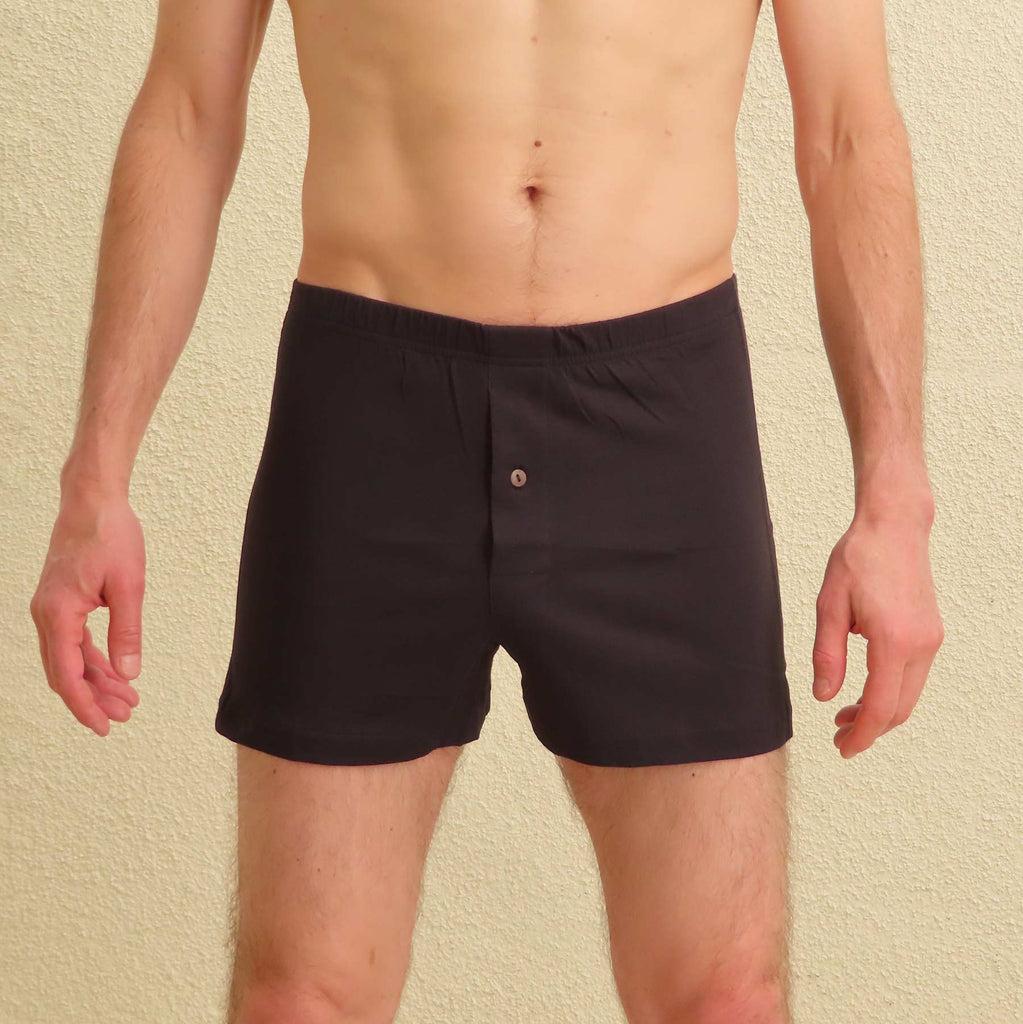 men's organic cotton knit boxers