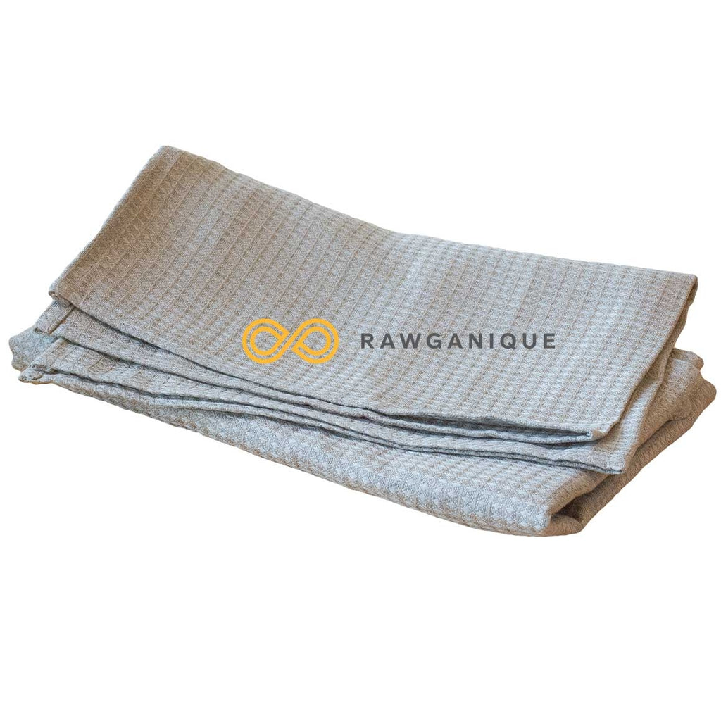 VERMOUTH Organic Linen Honeycomb Woven Bath Towels (Plastic-free)