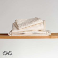 Load image into Gallery viewer, EVERDALE 100% Organic Cotton Honeycomb Woven Towel (Wash Cloth, Hand Towel, Hair Towel)