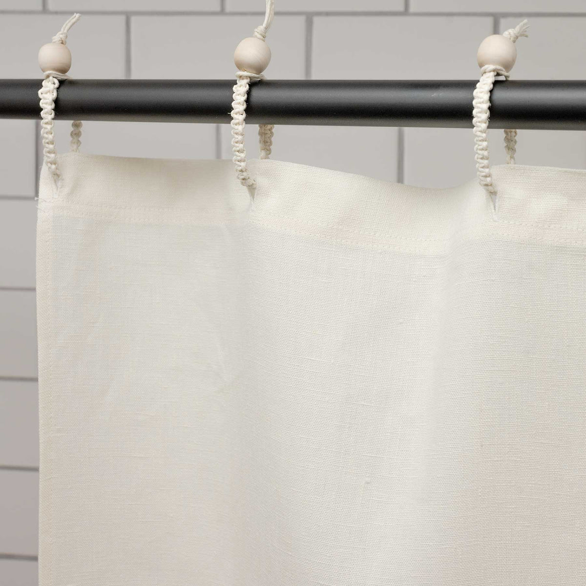 Organic Hemp Stall Shower Curtain (PVCfree; Chemicalfree) Rawganique