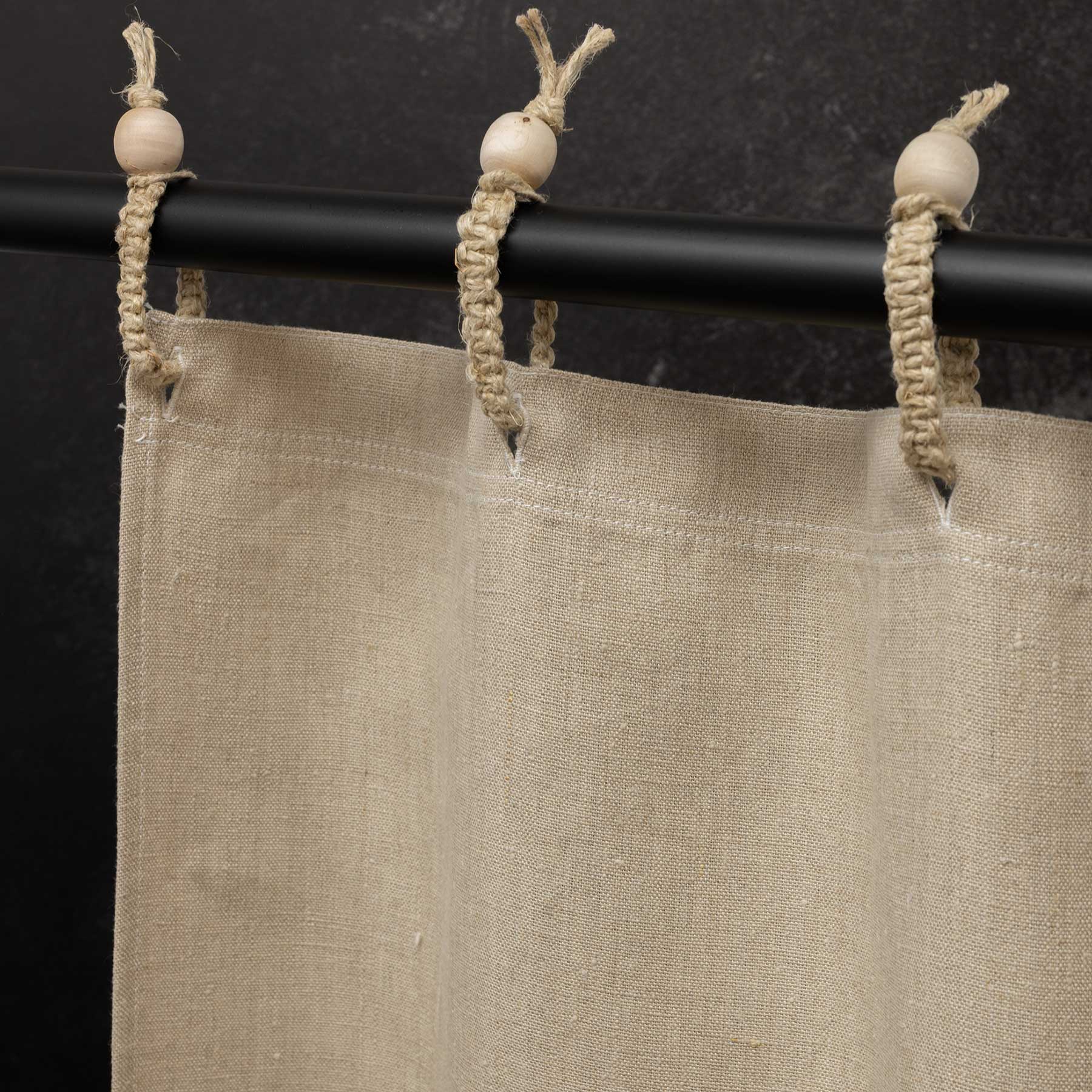 100 Organic Hemp Shower Curtain (Full Size) (PVCFree, ChemicalFree