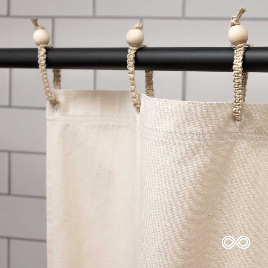 organic cotton shower curtain