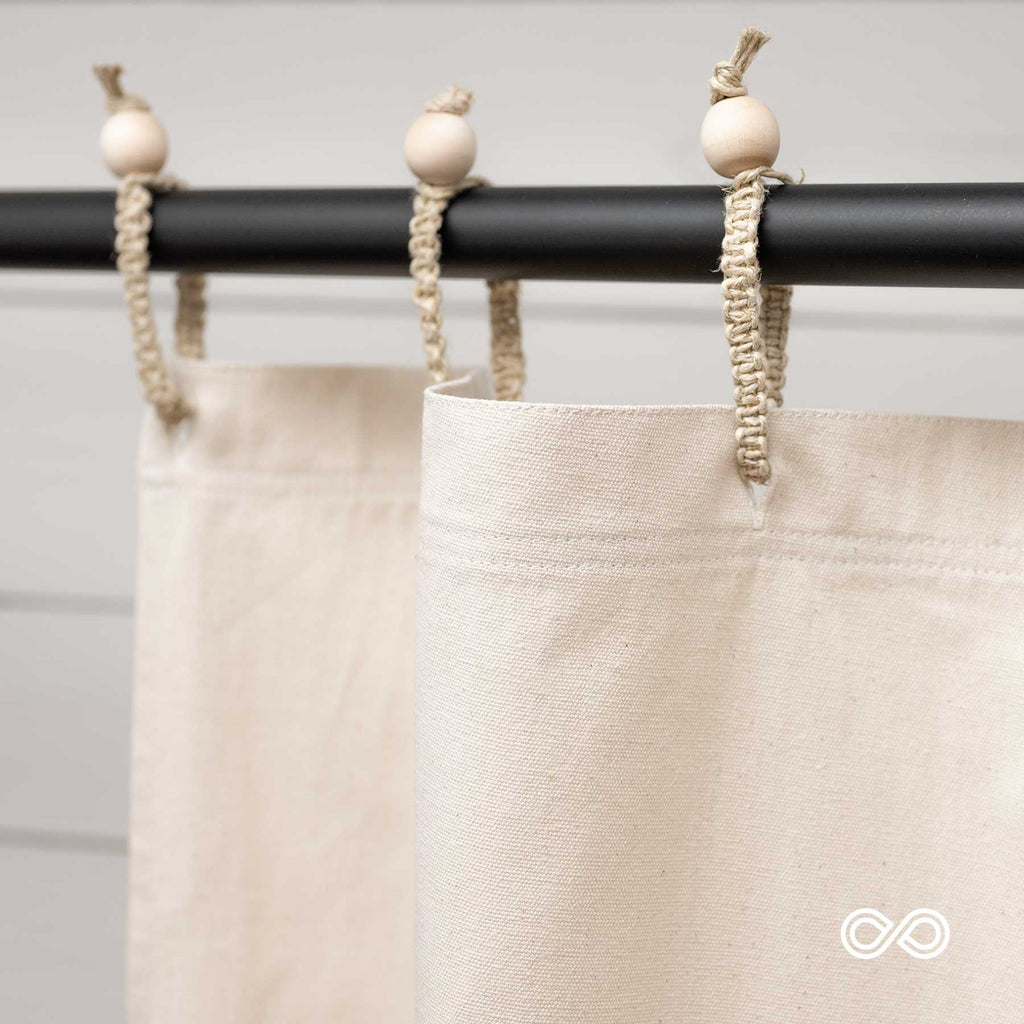 100% organic cotton shower curtain