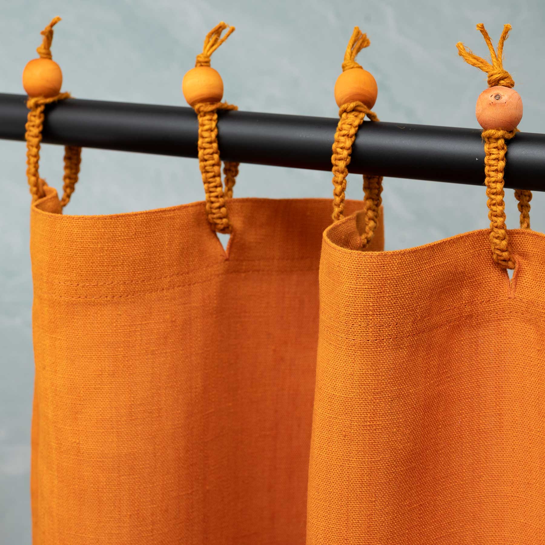 Organic Hemp Stall Shower Curtain (PVCfree; Chemicalfree) Rawganique