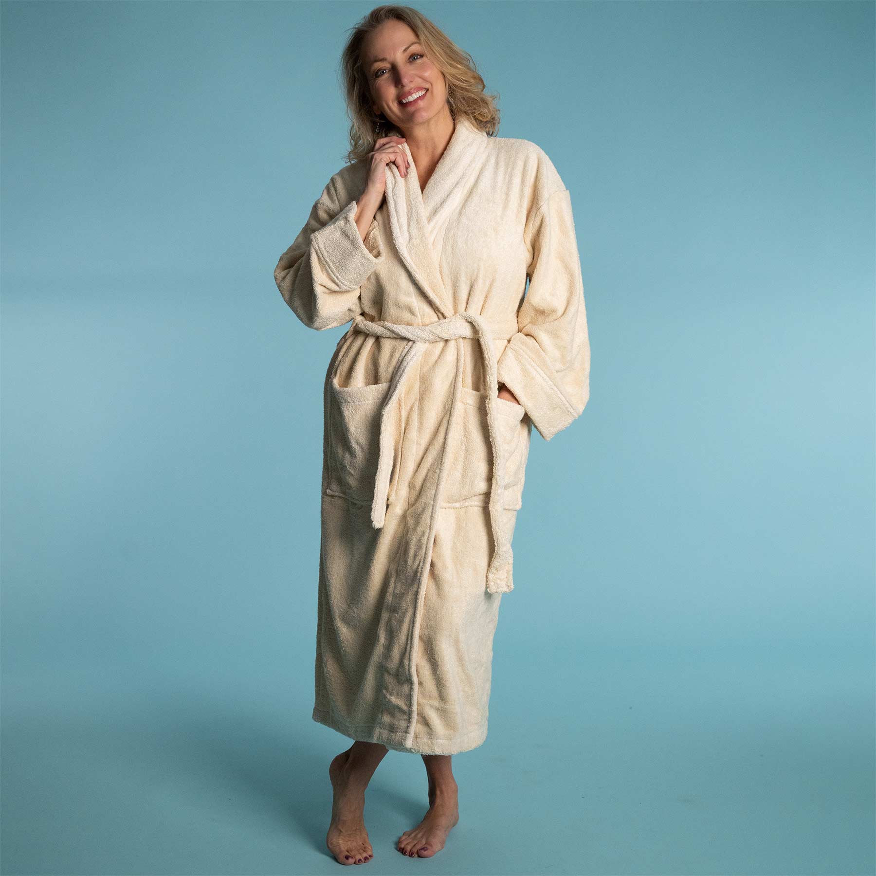 Organic Hemp Terry Bathrobe (Plastic-Free; Unisex) – Rawganique