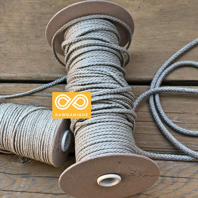BTF Hemp Braided Cord By The Foot (2.2, 3.5, 5.6, 6.4mm) (100% Biodegradable)