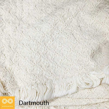 Load image into Gallery viewer, DARTMOUTH Organic Cotton Blanket (33&quot; x 46&quot;) (Crochet Mini) (Made in USA)