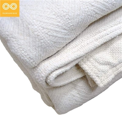 100% Organic Cotton Chenille Herringbone Blanket (Grown & Made in USA) (Rare, Discontinued)