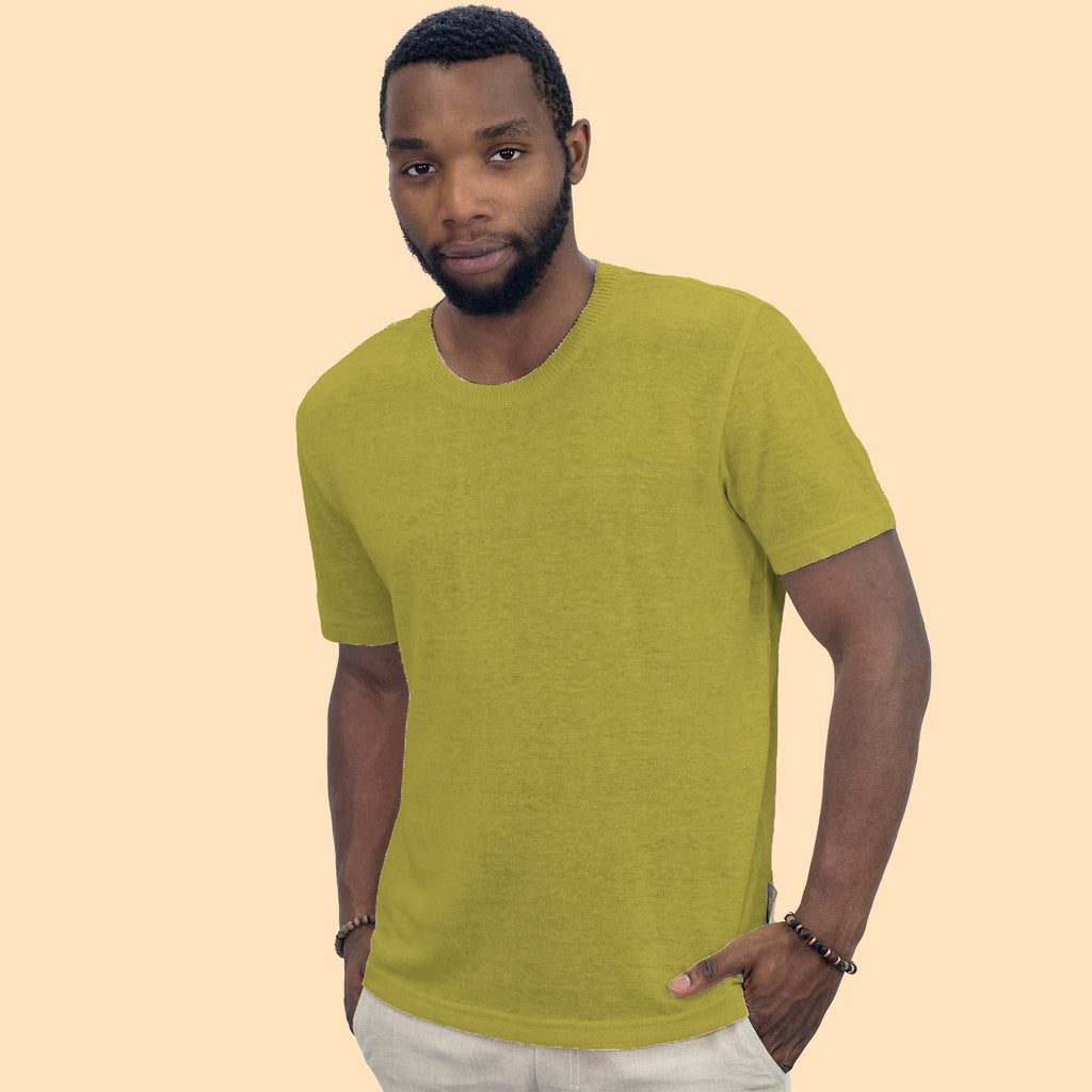 BEL AIR 100% Organic Hemp Knit T-Shirt (Breathable, Chemical-free)