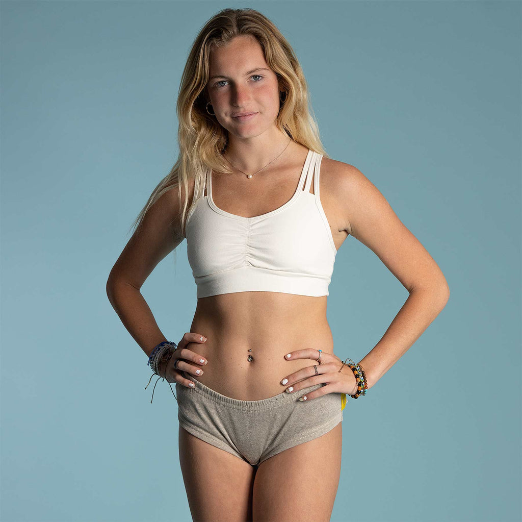 organic cotton active bra