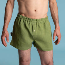 Load image into Gallery viewer, 100% linen boxers