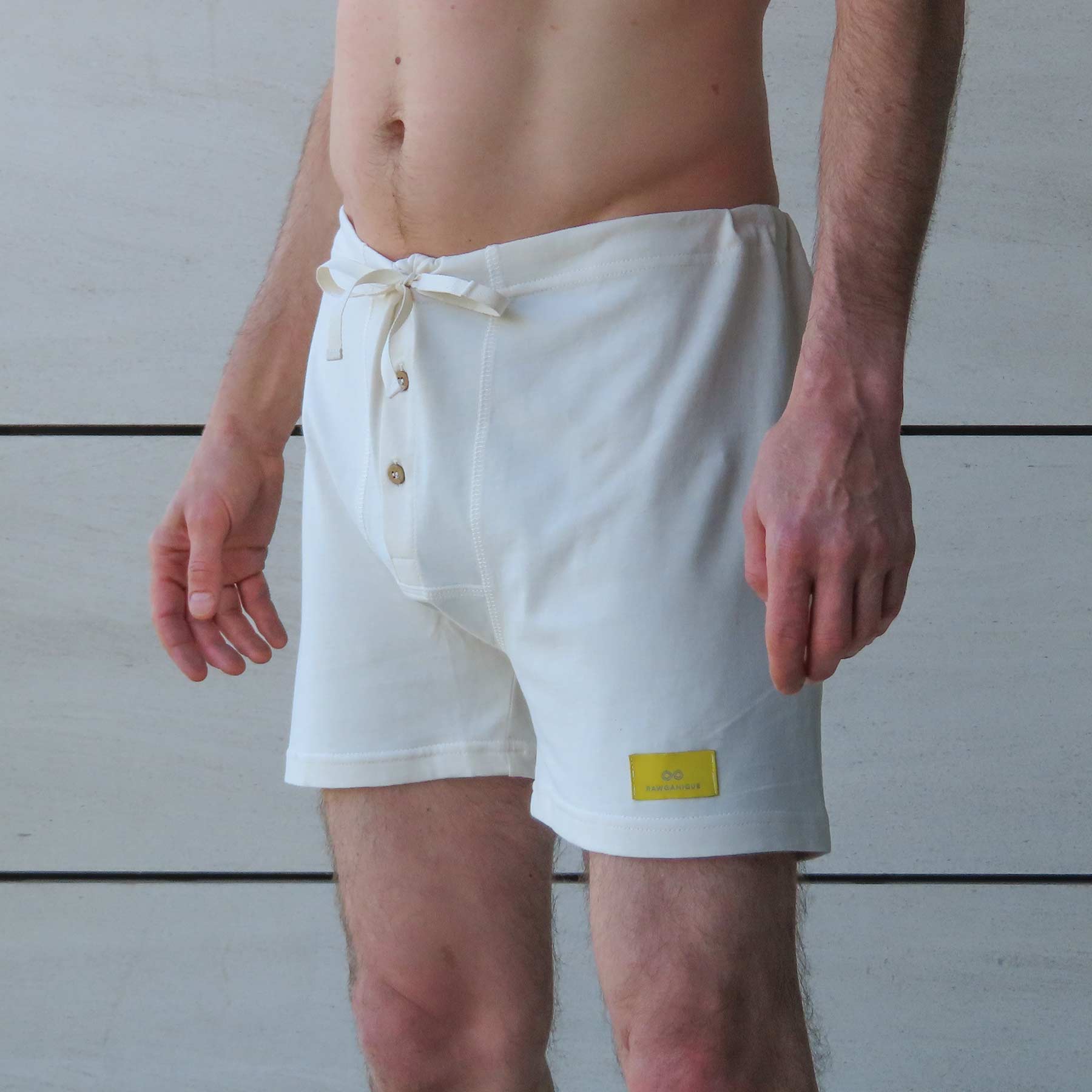 100% Elastic-free Organic Cotton Drawstring Boxers Underwear – Rawganique
