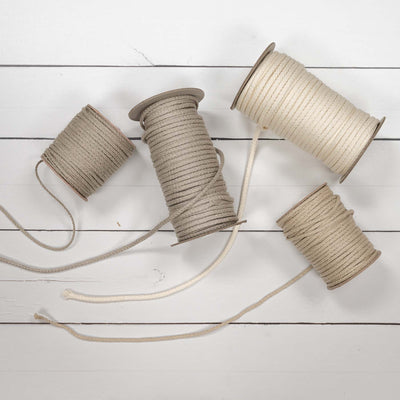 6.4mm Hemp Braided Cords - 50m roll; ~164' (100% Biodegradable)