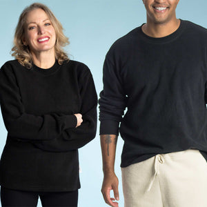 organic cotton fleece sweatshirt