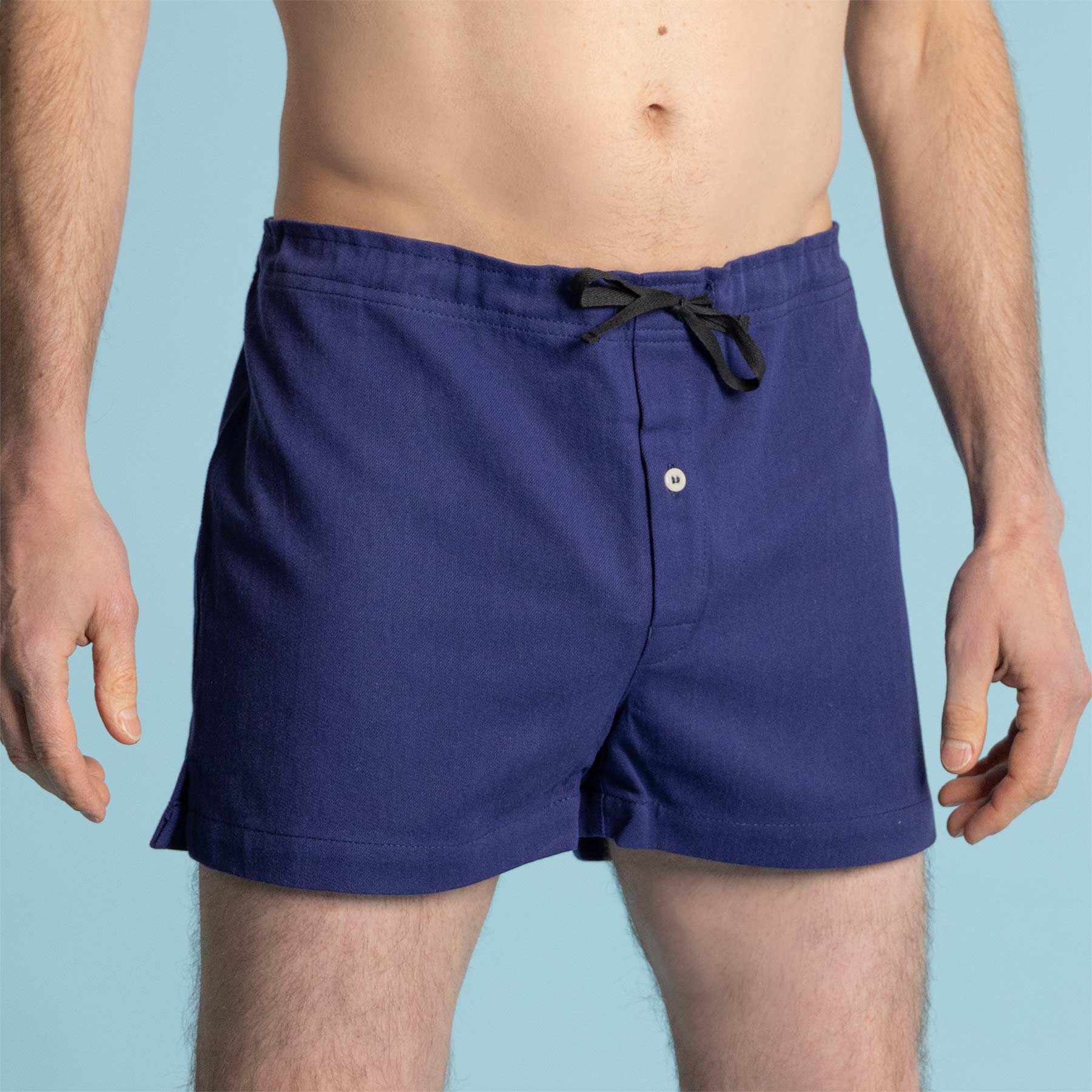 Men's Organic Cotton Boxers with Covered Elastic