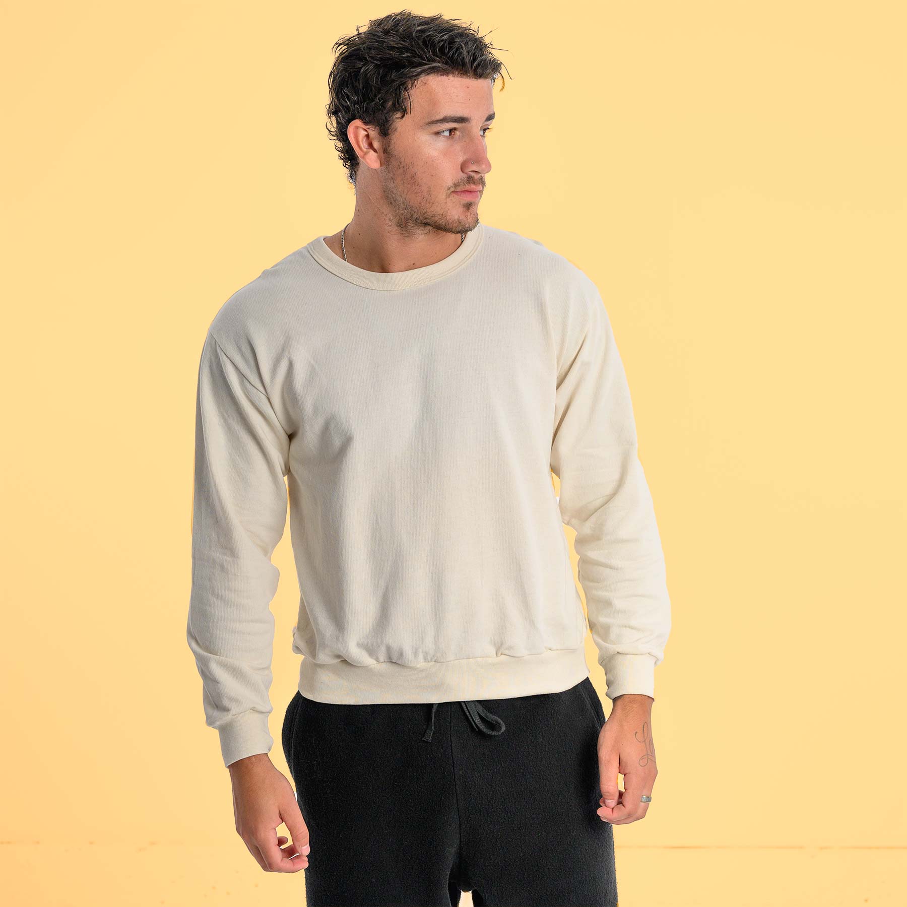 USA-Made Organic Cotton Lightweight Unisex Sweatshirt (Chemical-free) –  Rawganique