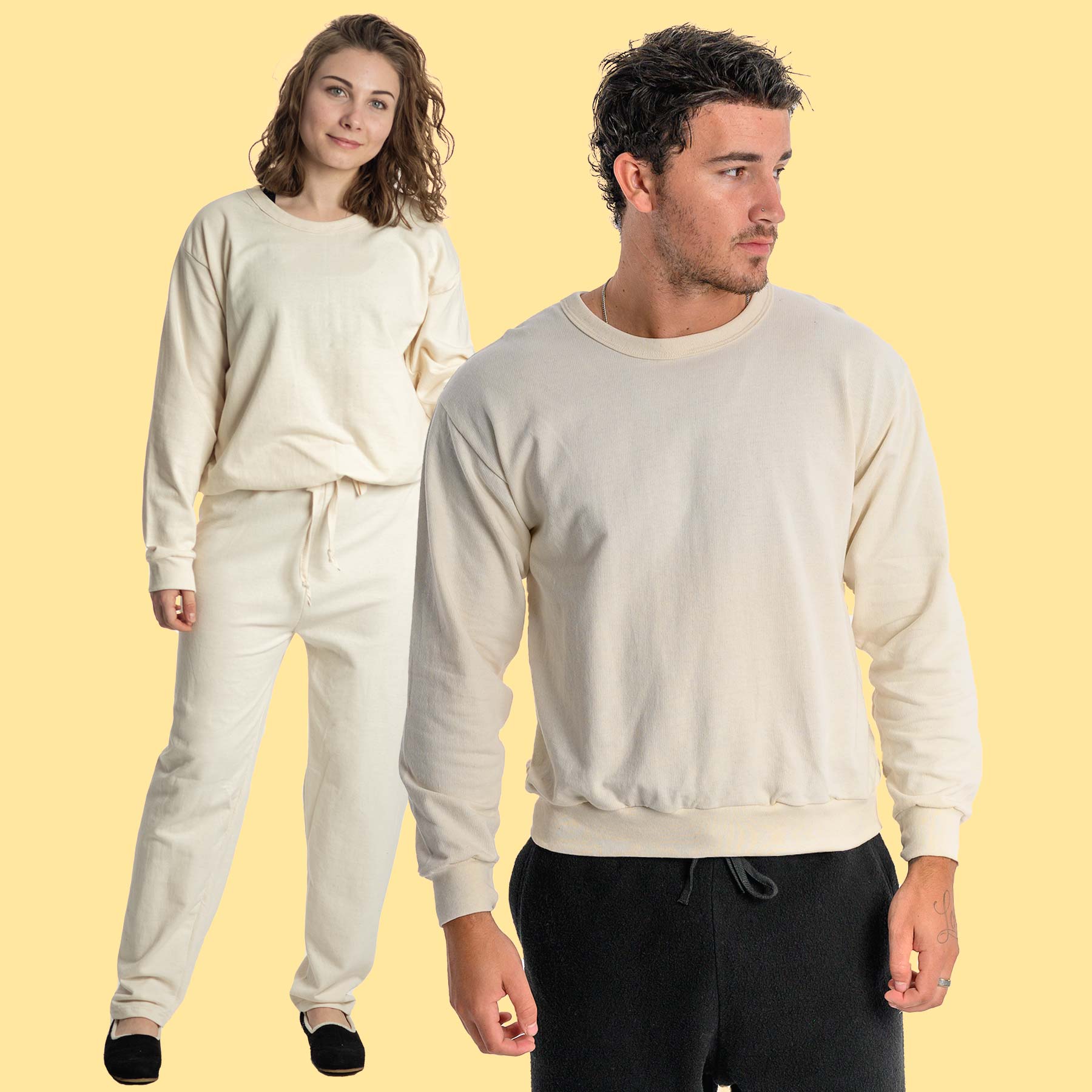 USA-Made Organic Cotton Lightweight Unisex Sweatshirt