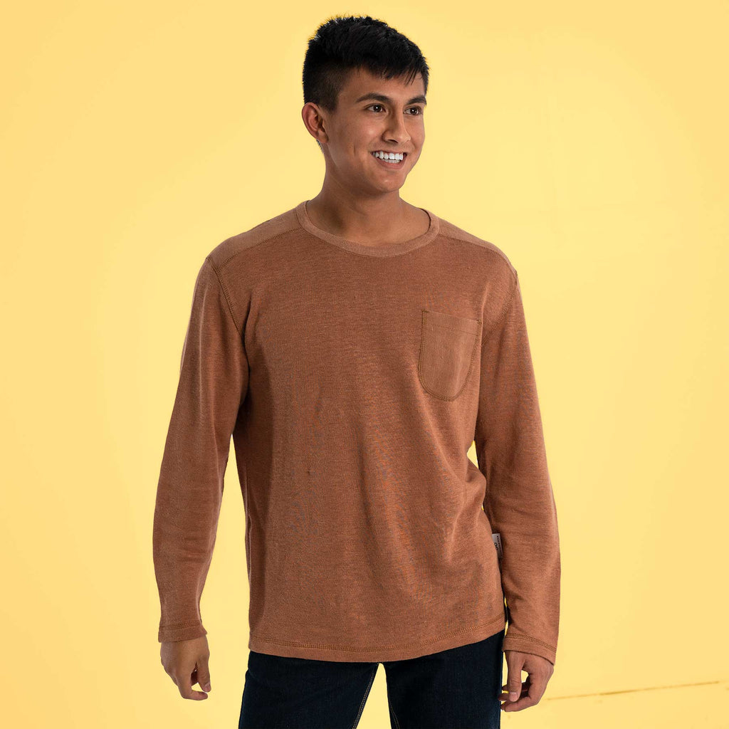 hemp long sleeve pullover