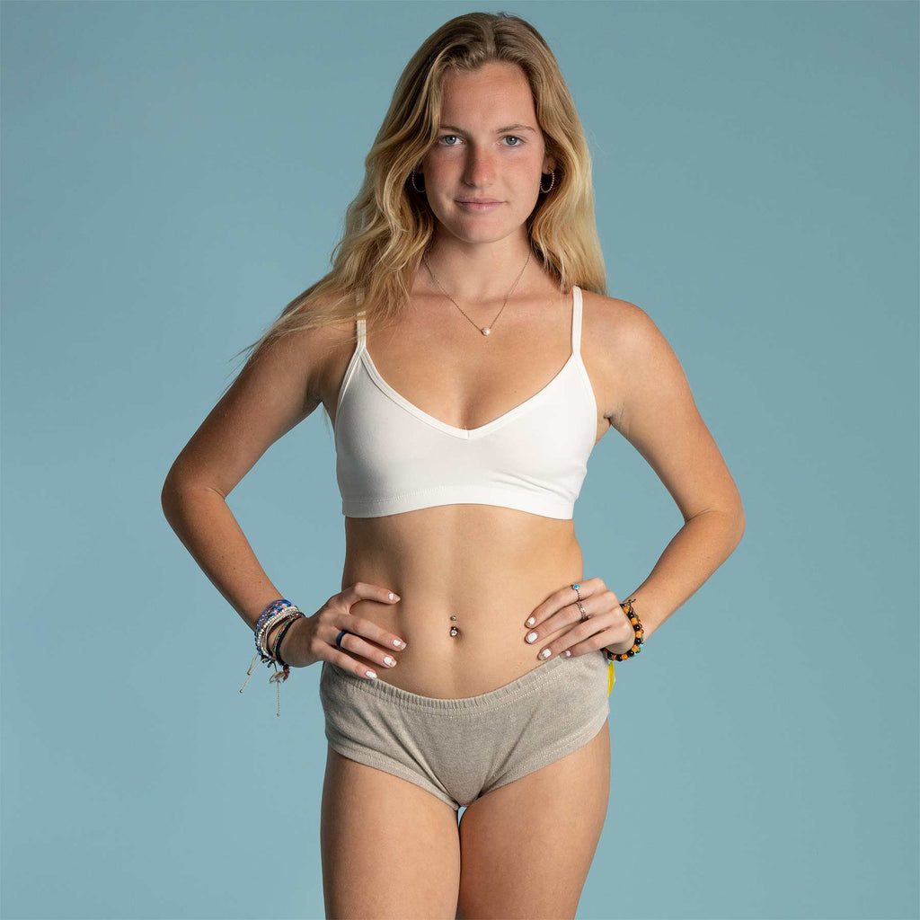 organic cotton sports bra