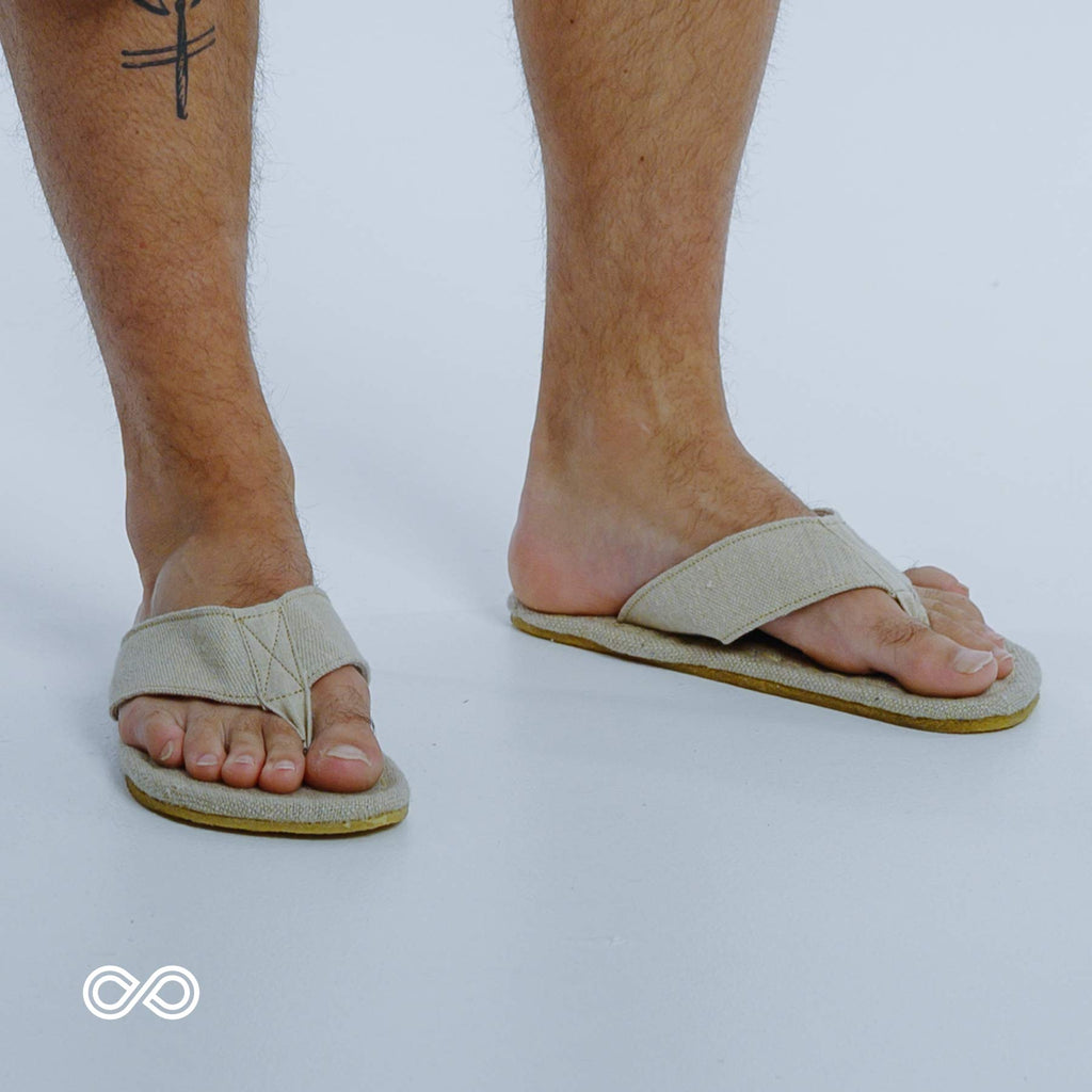 hemp thong sandals