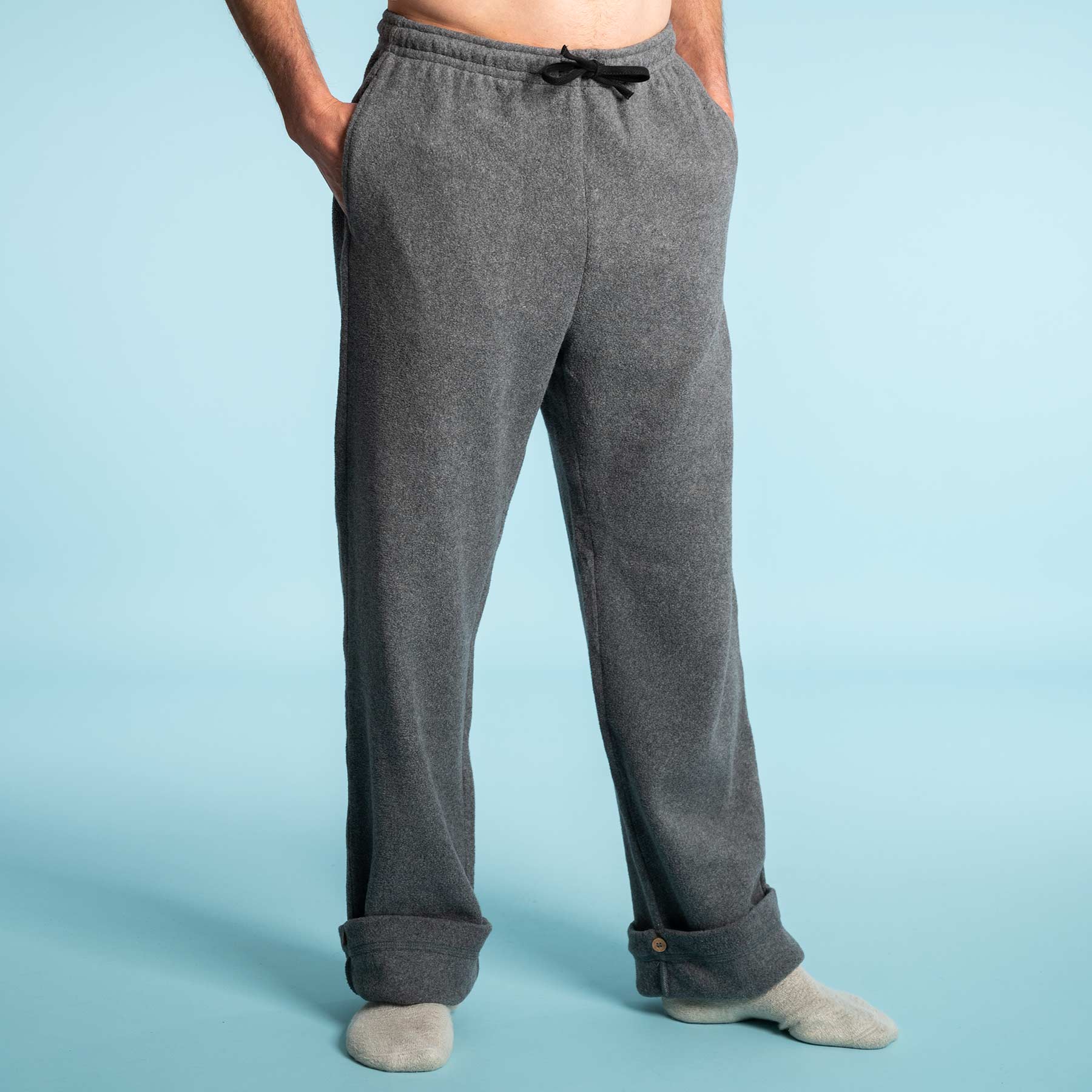 organic-cotton fleece trousers