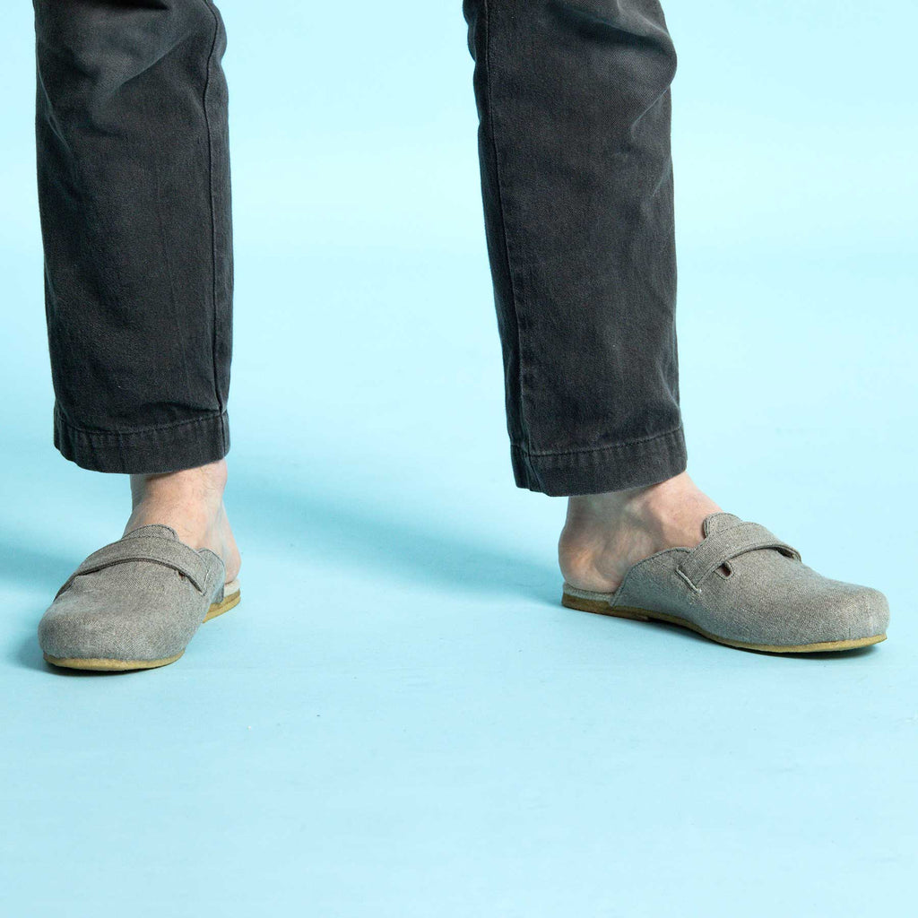 organic linen sandals