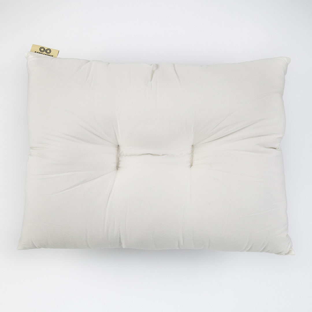 100 Wild Kapok Contour Pillow With Organic Cotton Casing (Zippered