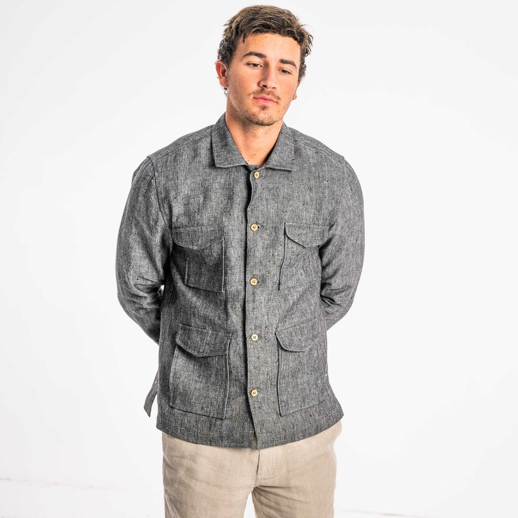 hemp safari jacket