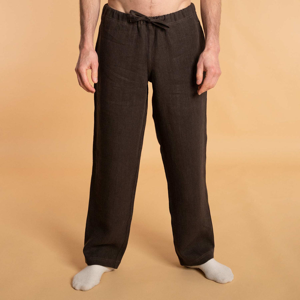 hemp drawstring loon ge pants