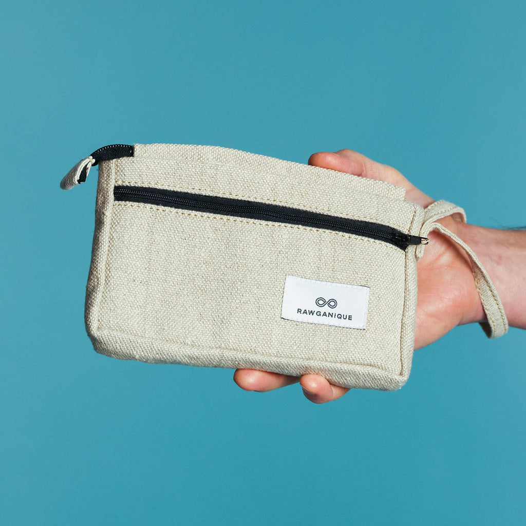 organic hemp cell phone bag