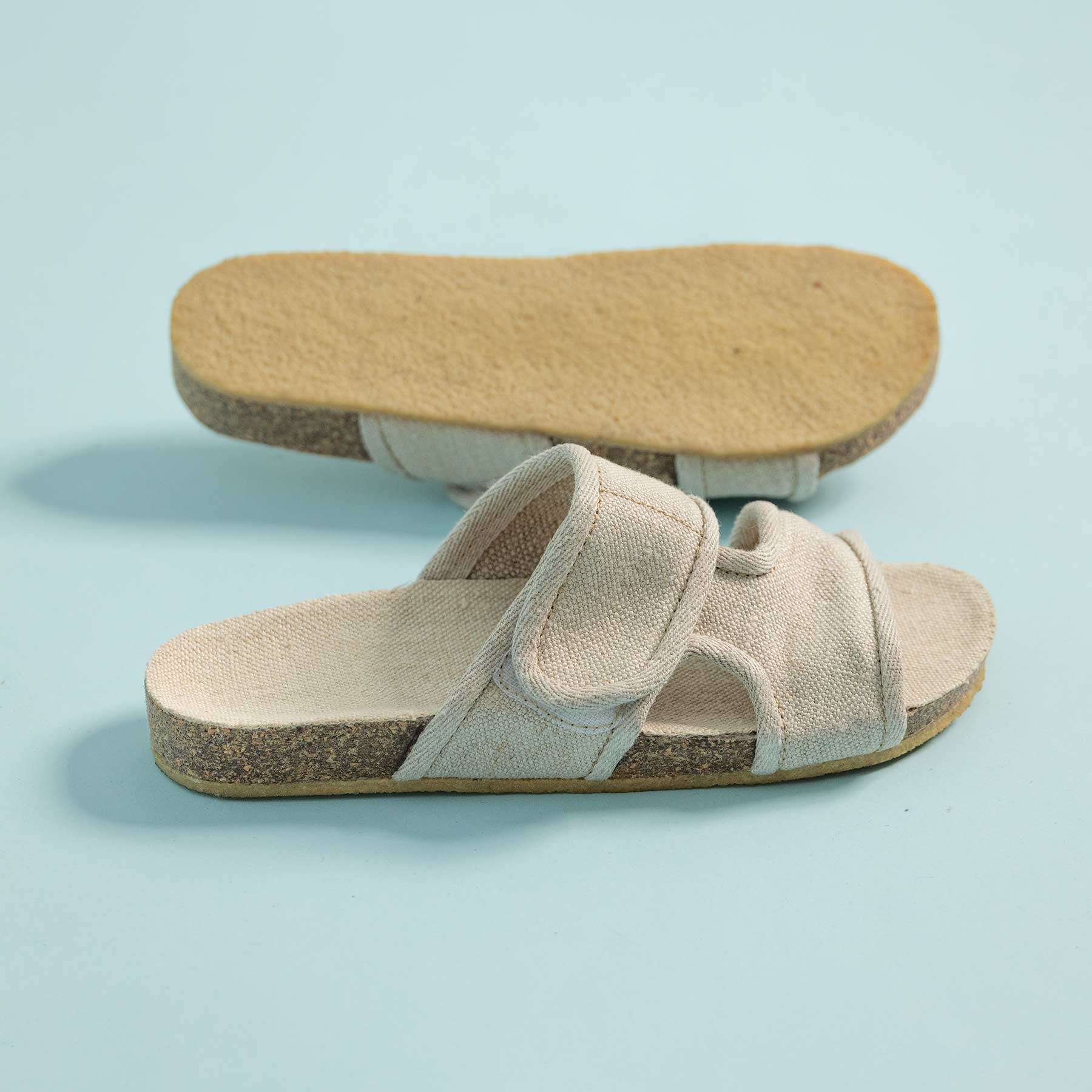 Women's Men's Organic Hemp Sandals With Cork Natural Rubber Soles by ...