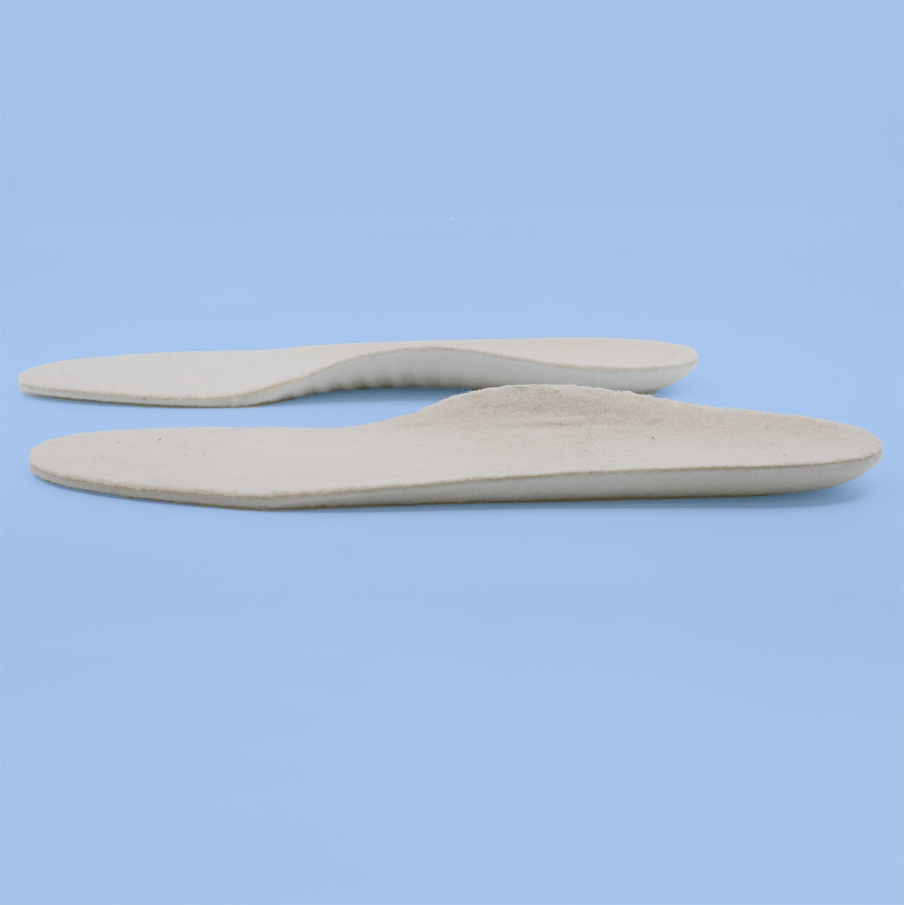 Cloth Insole Organic Cotton Fleece Insole - Natural Footbed Insert by Rawganique