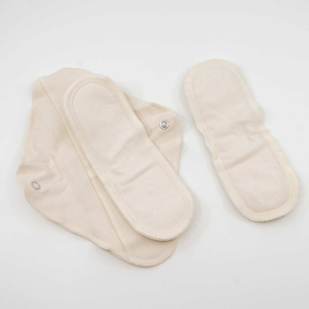 Organic Cotton Daytime Washable Menstrual Pad (Made in USA) (Latex-free)