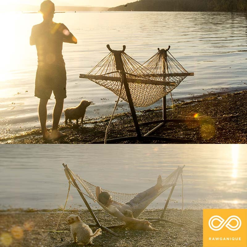 100% Organic Handmade Hemp Rope Hammock (1-Person) (100% Biodegradable) (Discontinued)